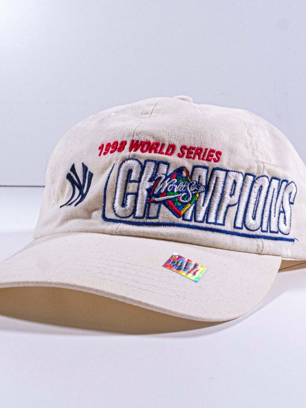 Vintage 90s Drew Pearson New York Yankees 1998 World Series Champions Hat